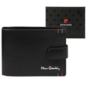    Pánska kožená peňaženka Pierre Cardin YS606 8806A čierna 12,5 x 9,5 x 3 cm