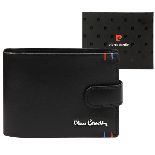  Pánska kožená peňaženka Pierre Cardin YS606 8806A čierna 12,5 x 9,5 x 3 cm