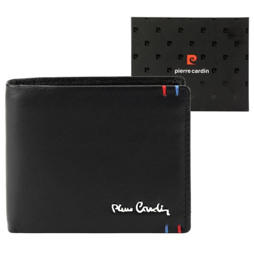  Pánska kožená peňaženka Pierre Cardin YS606 8825 čierna 11 x 9 x 2,8 cm