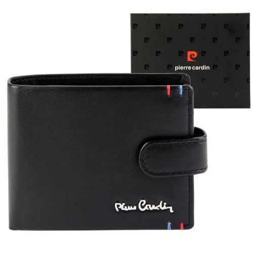  Pánska kožená peňaženka Pierre Cardin YS606 8825A čierna 11,5 x 9 x 2,8 cm
