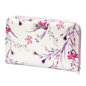    Eslee 6027 fialová dámska vláknitá kožená peňaženka 16 x 10,5 x 3,5 cm