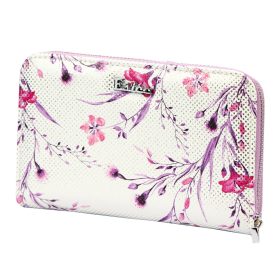    Eslee 6027 fialová dámska vláknitá kožená peňaženka 16 x 10,5 x 3,5 cm