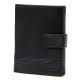  Albatross GN MW78 Z čierna pánska peňaženka z hovädzej kože 10,5 x 12,5 x 2,8 cm