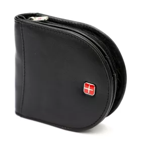    Albatross SN HSCP02 čierna pánska peňaženka z hovädzej kože 10 x 9 x 3 cm