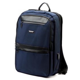    B.Cavalli BC1326 tmavomodrý batoh, taška na notebook 30 x 44 x 13 cm