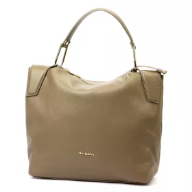    Pierre Cardin 55092 FRZ béžová dámska kožená taška cez rameno 36 x 33 x 12 cm