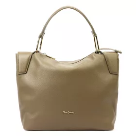    Pierre Cardin 55092 FRZ béžová dámska kožená taška cez rameno 36 x 33 x 12 cm