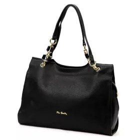    Pierre Cardin 55097 FRZ čierna dámska kožená taška cez rameno 38 x 27 x 12 cm