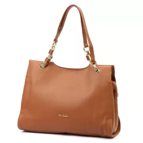    Pierre Cardin 55097 FRZ oriešková dámska kožená taška cez rameno 38 x 27 x 12 cm