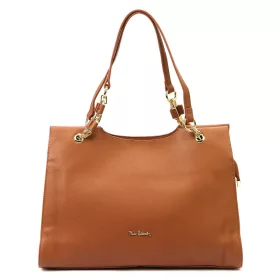    Pierre Cardin 55097 FRZ oriešková dámska kožená taška cez rameno 38 x 27 x 12 cm