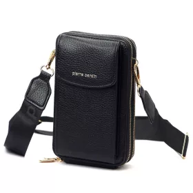    Pierre Cardin GN31 1232 čierna dámska bočná taška, držiak na mobil 12 x 19,5 x 8 cm