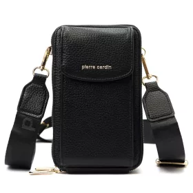    Pierre Cardin GN31 1232 čierna dámska bočná taška, držiak na mobil 12 x 19,5 x 8 cm