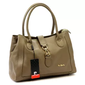    Pierre Cardin FRZ 55086 taupe dámska kožená taška cez rameno 35 x 26 x 16 cm