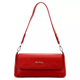    Dámska kožená kabelka cez rameno Pierre Cardin 1983 FRZ červená 27,5 x 13 x 9,5 cm