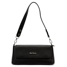    Dámska kožená kabelka cez rameno Pierre Cardin 1983 FRZ čierna 27,5 x 13 x 9,5 cm