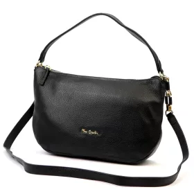   Pierre Cardin 55094 FRZ čierna dámska kožená taška cez rameno 33 x 22 x 9 cm