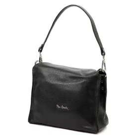    Pierre Cardin 55089 FRZ čierna dámska kožená taška cez rameno 25 x 20 x 13 cm