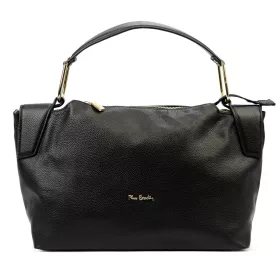    Pierre Cardin 55091 FRZ čierna dámska kožená kabelka, s popruhom cez rameno 40 x 25 x 14 cm