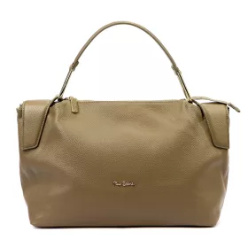    Pierre Cardin 55091 FRZ taupe dámska kožená kabelka, s popruhom cez rameno 40 x 25 x 14 cm