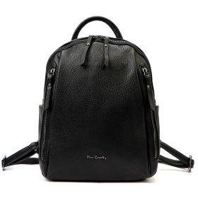    Pierre Cardin 1858 FRZ čierny dámsky kožený batoh 26 x 30 x 11 cm