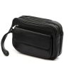  Nordee HP105 čierna pánska taška na opasok z hovädzej kože 24 x 16 x 8 cm