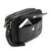  Nordee HP105 čierna pánska taška na opasok z hovädzej kože 24 x 16 x 8 cm