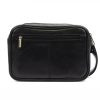  Nordee HP105 čierna pánska taška na opasok z hovädzej kože 24 x 16 x 8 cm
