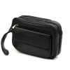  Nordee HP105 čierna pánska taška na opasok z hovädzej kože 24 x 16 x 8 cm