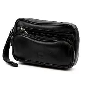   Nordee HP201 čierna pánska taška na opasok z hovädzej kože 24 x 15 x 7,5 cm