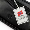 Nordee HP201 čierna pánska taška na opasok z hovädzej kože 24 x 15 x 7,5 cm