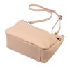  Dámska kožená kabelka cez rameno Luka 24-051 púdrovej farby 32 x 22 x 14 cm