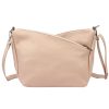  Dámska kožená kabelka cez rameno Luka 24-051 púdrovej farby 32 x 22 x 14 cm