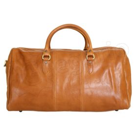    Gregorio 130/0788 koňaková hnedá kožená cestovná taška 55 x 28 x 26 cm