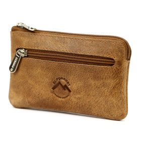    EL FORREST 6030-08 hnedý pánsky kožený prívesok na kľúče 12,3 x 7,5 x 1,5 cm