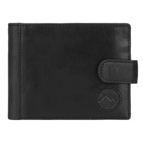    EL FORREST 709-610 RFID čierna pánska kožená peňaženka 13 x 9,5 x 3 cm