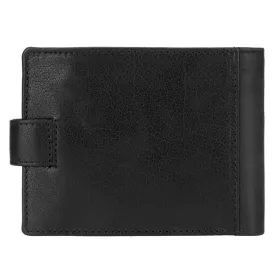    EL FORREST 709-610 RFID čierna pánska kožená peňaženka 13 x 9,5 x 3 cm