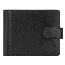   EL FORREST 850-610 RFID čierna pánska kožená peňaženka 12 x 9 x 3 cm