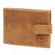  EL FORREST 851-08 RFID hnedá pánska kožená peňaženka 12 x 8,3 x 3 cm