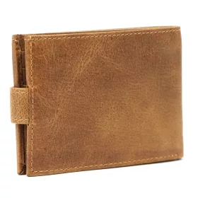    EL FORREST 851-08 RFID hnedá pánska kožená peňaženka 12 x 8,3 x 3 cm