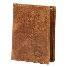    EL FORREST 854-08 RFID hnedá pánska kožená peňaženka 8 x 10 x 2 cm