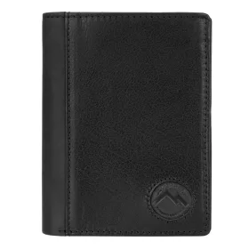    EL FORREST 859-610 RFID čierna pánska kožená peňaženka 10 x 12,8 x 2,8 cm