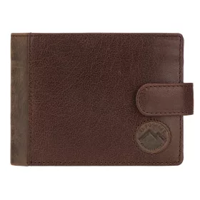    EL FORREST 892-220 RFID hnedá pánska kožená peňaženka 12 x 9 x 3 cm