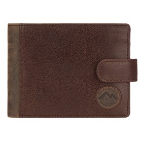    EL FORREST 892-220 RFID hnedá pánska kožená peňaženka 12 x 9 x 3 cm