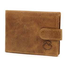    EL FORREST 916-08 RFID hnedá pánska kožená peňaženka 12 x 8,5 x 2,5 cm