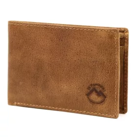    EL FORREST 916/A-08 RFID hnedá pánska kožená peňaženka 11 x 8,5 x 2,5 cm