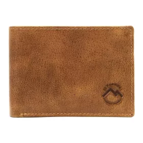    EL FORREST 916/A-08 RFID hnedá pánska kožená peňaženka 11 x 8,5 x 2,5 cm