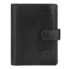    EL FORREST 988-610 RFID čierna pánska kožená peňaženka 8,5 x 10,3 x 2,5 cm