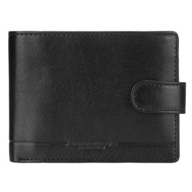    Mato Grosso 0892-60 RFID čierna dámska kožená peňaženka 12,5 x 9,5 x 3 cm