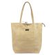  MiaMore 01-014 Z béžová dámska kožená taška cez rameno, shopper 40 x 38 x 13 cm