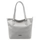  MiaMore 01-058 taupe dámska kožená taška cez rameno, shopper 40 x 30 x 12 cm